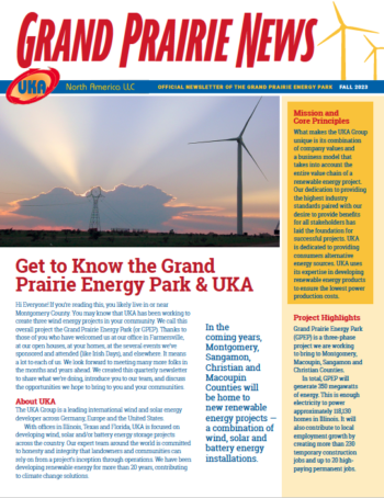 PR article about Grand Prairie Energy Park